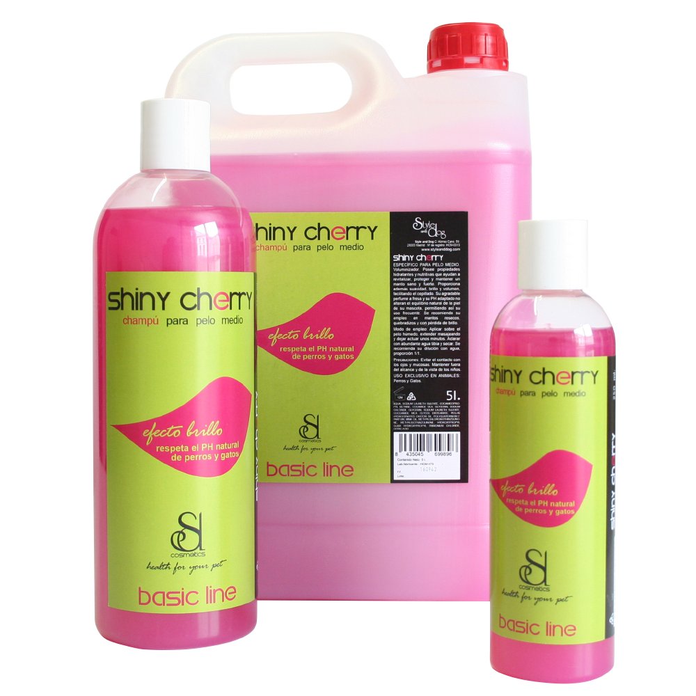 Champú Shiny Cherry - Pelo Medio - (250 ml, 750 ml, 5L, 10L)