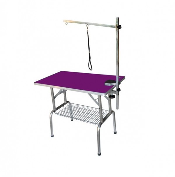 Mesa Plegable Auxiliar - Morada 95 L x 55 A x 78 ALT - + Brazo, estante y horca